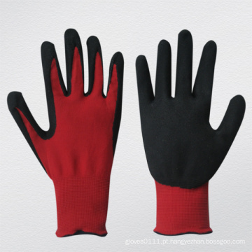 13G Nylon Liner Rough Foam Nitrile Coated Glove (5048)